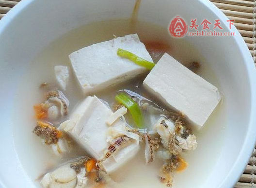 豆腐扇贝汤