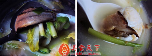 咸鱼蒜段汤