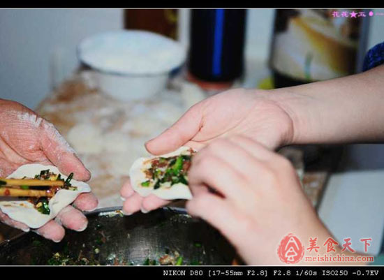 皮皮虾馅四鲜饺子