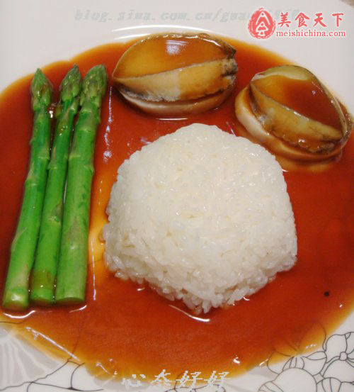 家庭版鲍汁捞饭
