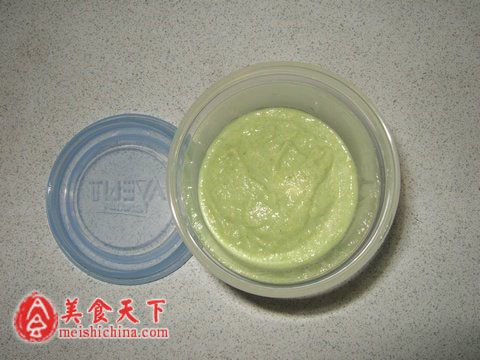 青菜豆腐鳕鱼泥