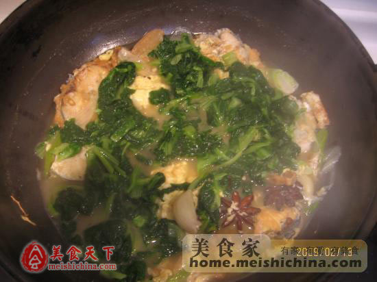 小白菜炖鲅鱼