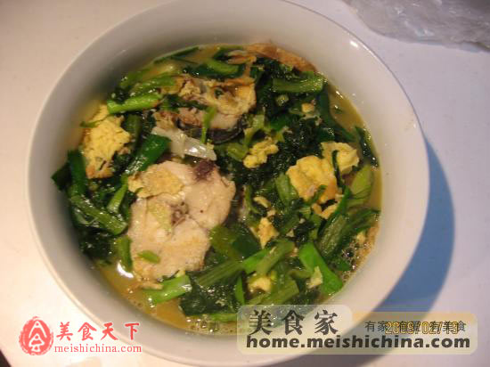 小白菜炖鲅鱼