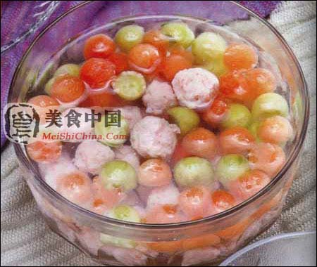 美食中国美食图片·美食厨房·汤煲菜谱·虾仁水果煲 - meishichina.com