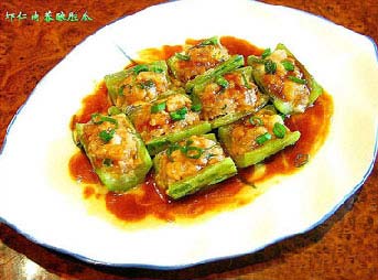 虾仁肉蓉酿胜瓜的做法