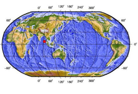 印度尼科巴群岛发生7.6级地震 发布海啸警报(图)
