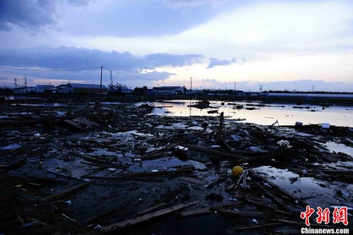 日机构调查称大地震引发海啸浪高最大为23.6米