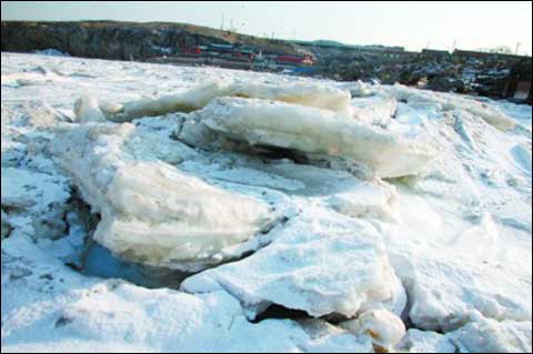 渤黄海海域冰情30年罕见 大连金州湾全部封冻