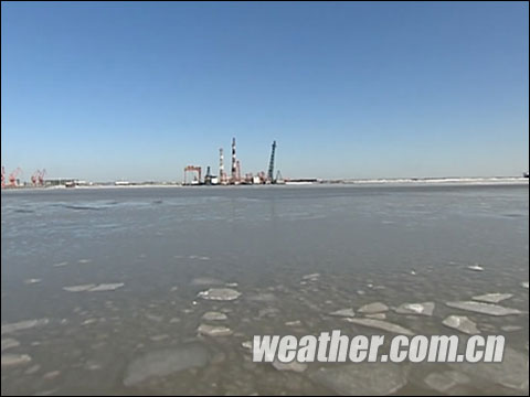天津气温平稳  渤海湾海冰进入稳定期