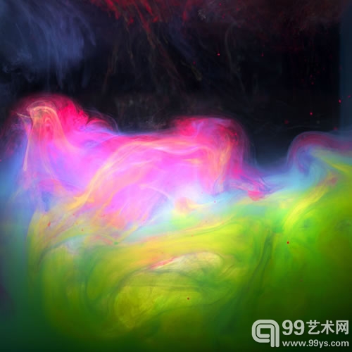 英国摄影师Mark Mawson创意摄影：荧光水墨1