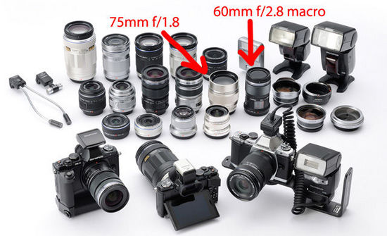奥林巴斯E-M5，70/1.8及60/2.8微距镜头亮相