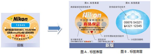 买前留意 尼康中国发布最新防伪标识公告