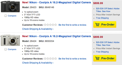  尼康COOLPIX A全面调整价格 