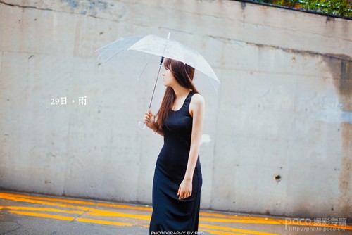 教你拍出雨景清新色调人像