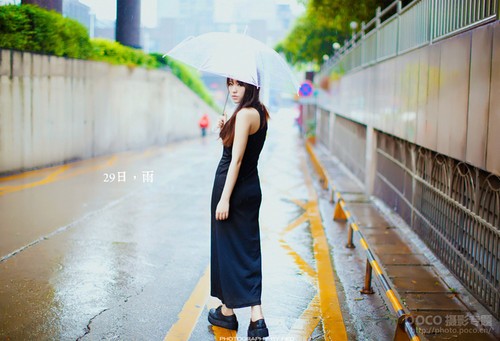 教你拍出雨景清新色调人像