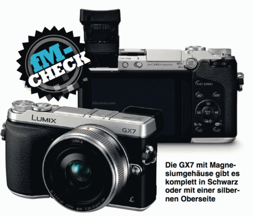定价1000欧元 松下GX7产品谍照悄然登场