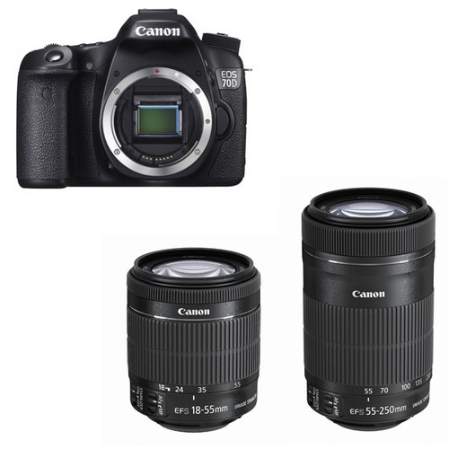 加入55-250STM 佳能发布EOS 70D双头套机