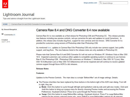 18款新机 Camera Raw 8.4正式版插件发布
