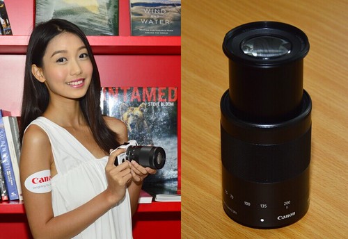EOS M新宠 佳能55-200STM头香港售价曝光