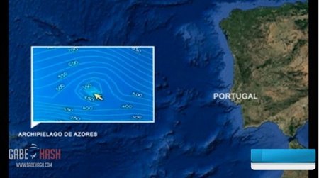 亚速群岛(Azores)海底有座巨大的金字塔。(图片来自台湾东森电视台网站)