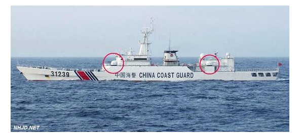中国海警船首次搭载机关炮巡钓鱼岛 日媒炸锅