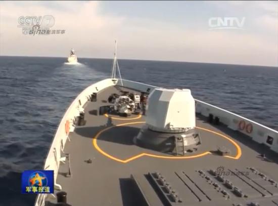 中国海军三大舰队集结南海演习


