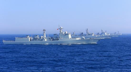 中国海军舰艇编队